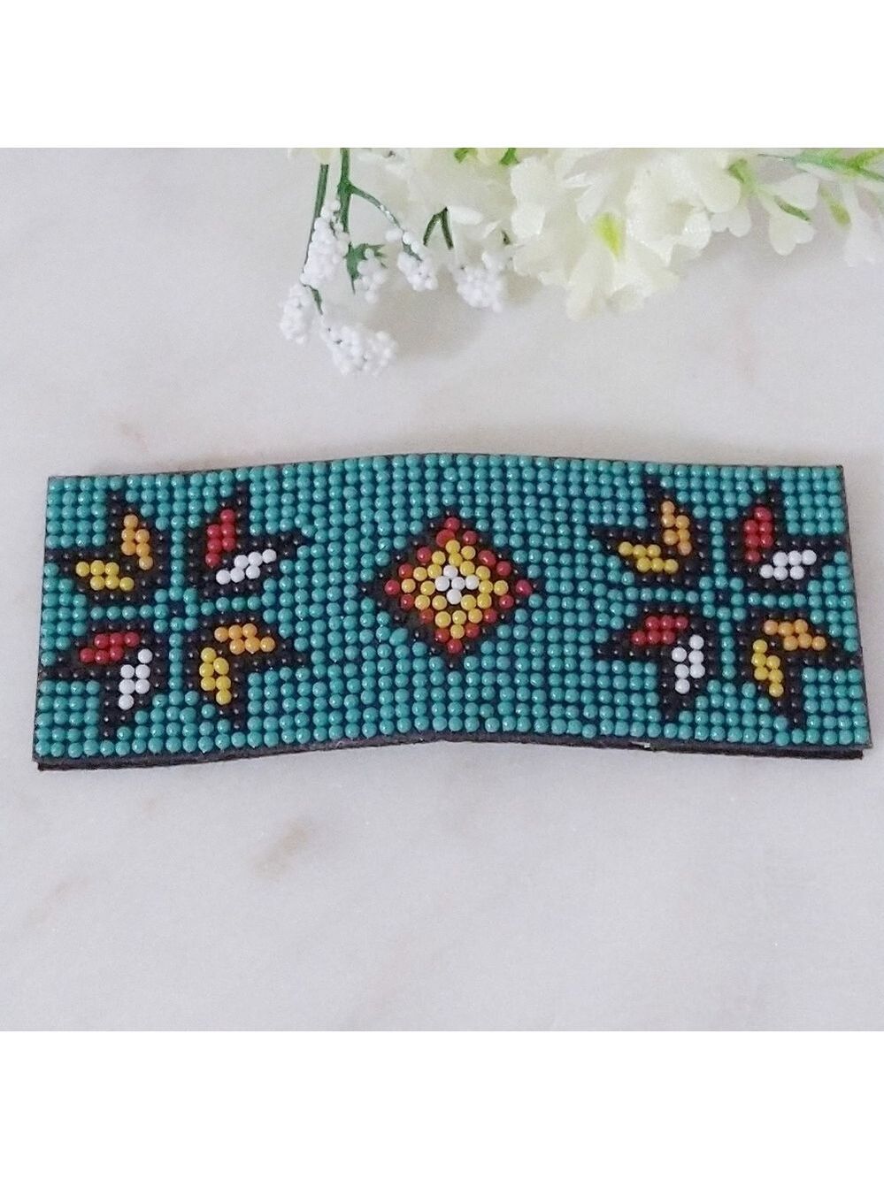 NWT Western Multicolor Seed Bead Hair Pin - Picture 2 of 5